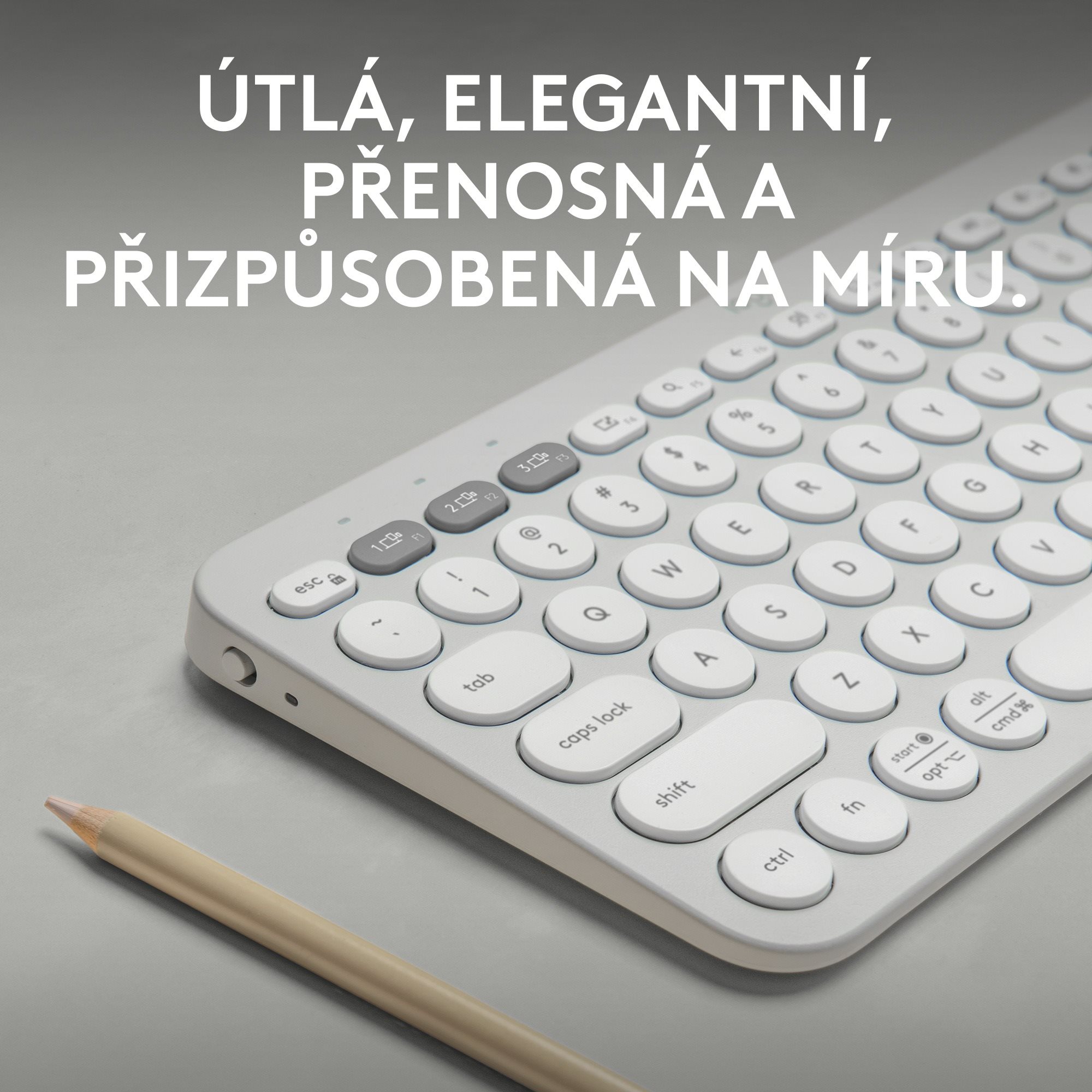 Tastatur Logitech Pebble Keyboard 2 K380s, Off-white - US INTL ...