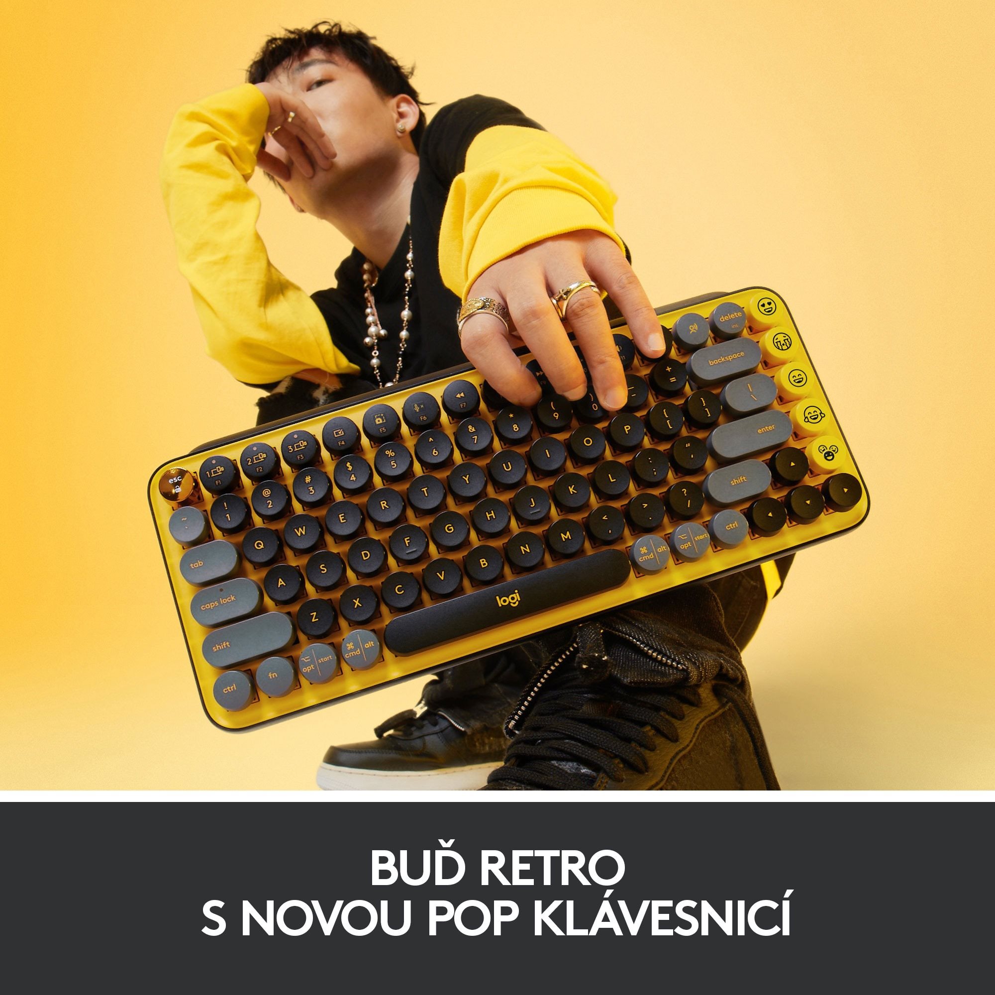 Keyboard Logitech Pop Keyboard Blast Features/technology