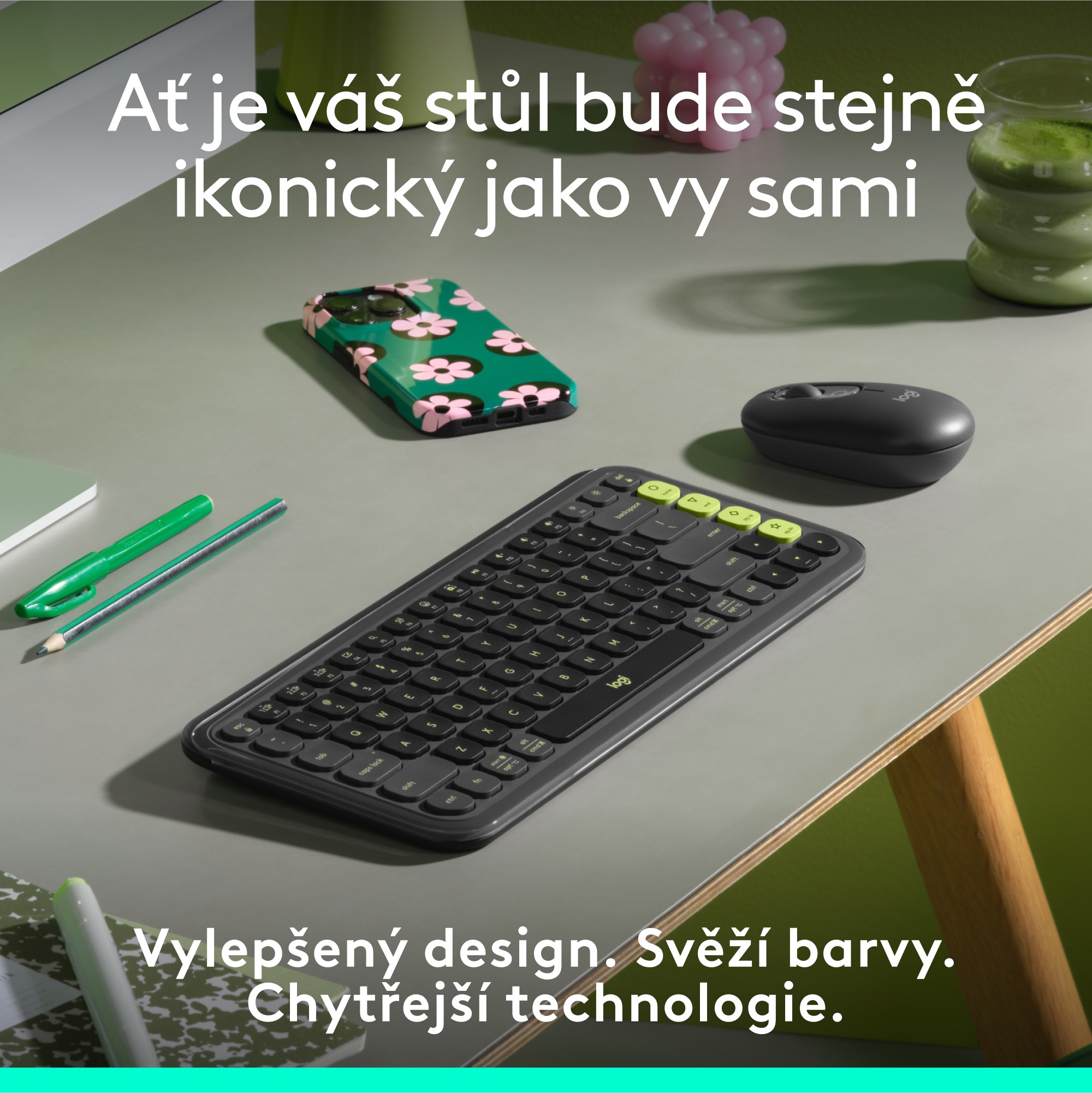 Keyboard Logitech Pop Icon Keyboard, Graphite - US INTL ...