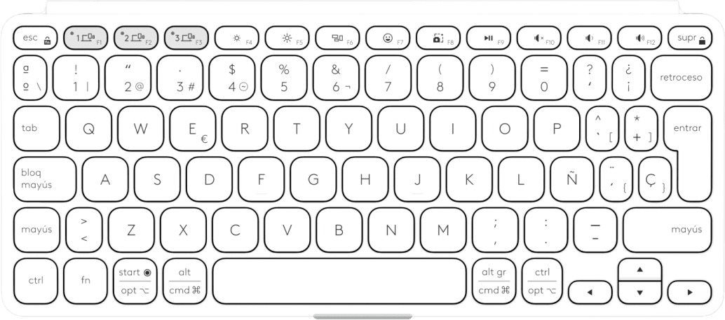 Klávesnice Logitech Keys To Go 2 Pale Grey - US INTL ...