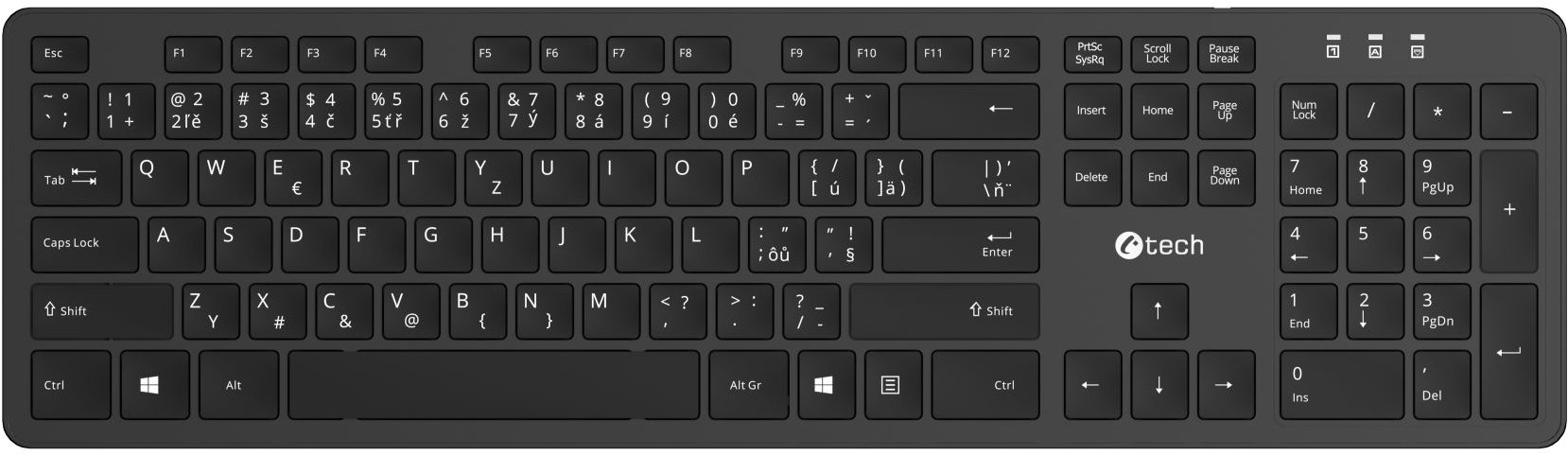 Keyboard C-TECH KB-115 - EN/EN ...