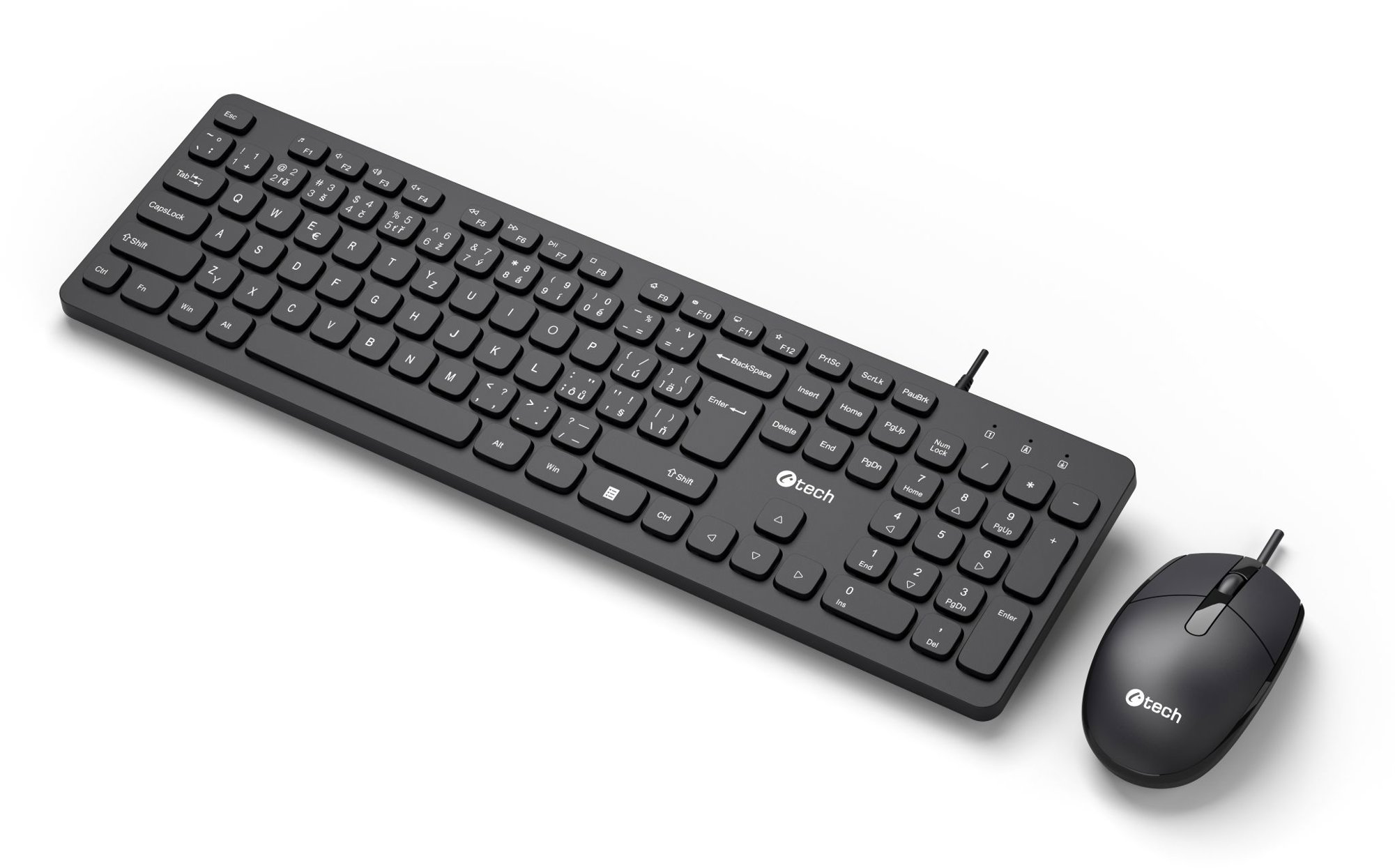Keyboard and Mouse Set C-TECH KBM-105 ...