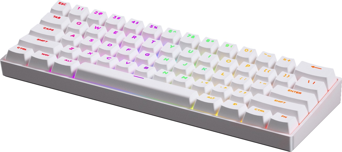 Keyboard MCHOSE Ace 60 Pro Hall Effect TTC Uranus Magnetic Switch - Standard - White ...