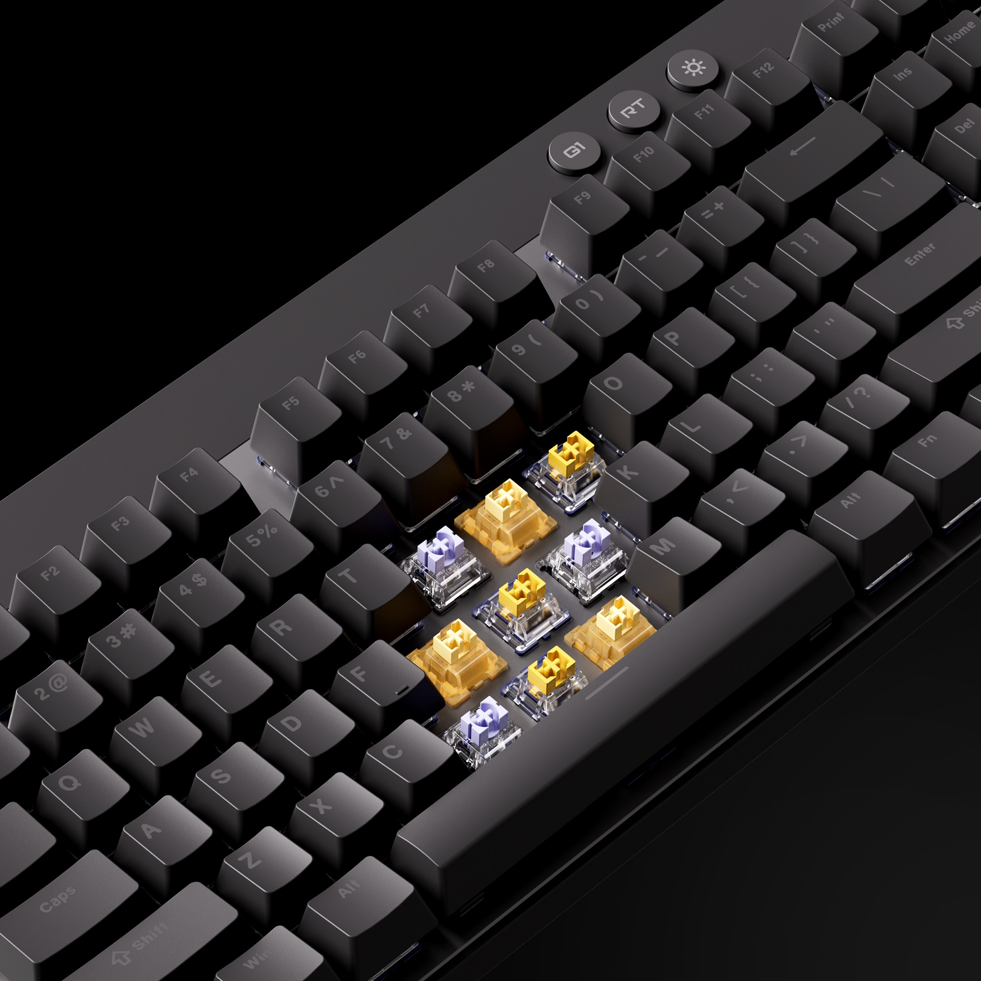 Keyboard MCHOSE Mix 87 Hall Effect Apollo Magnetic Switch - Black ...