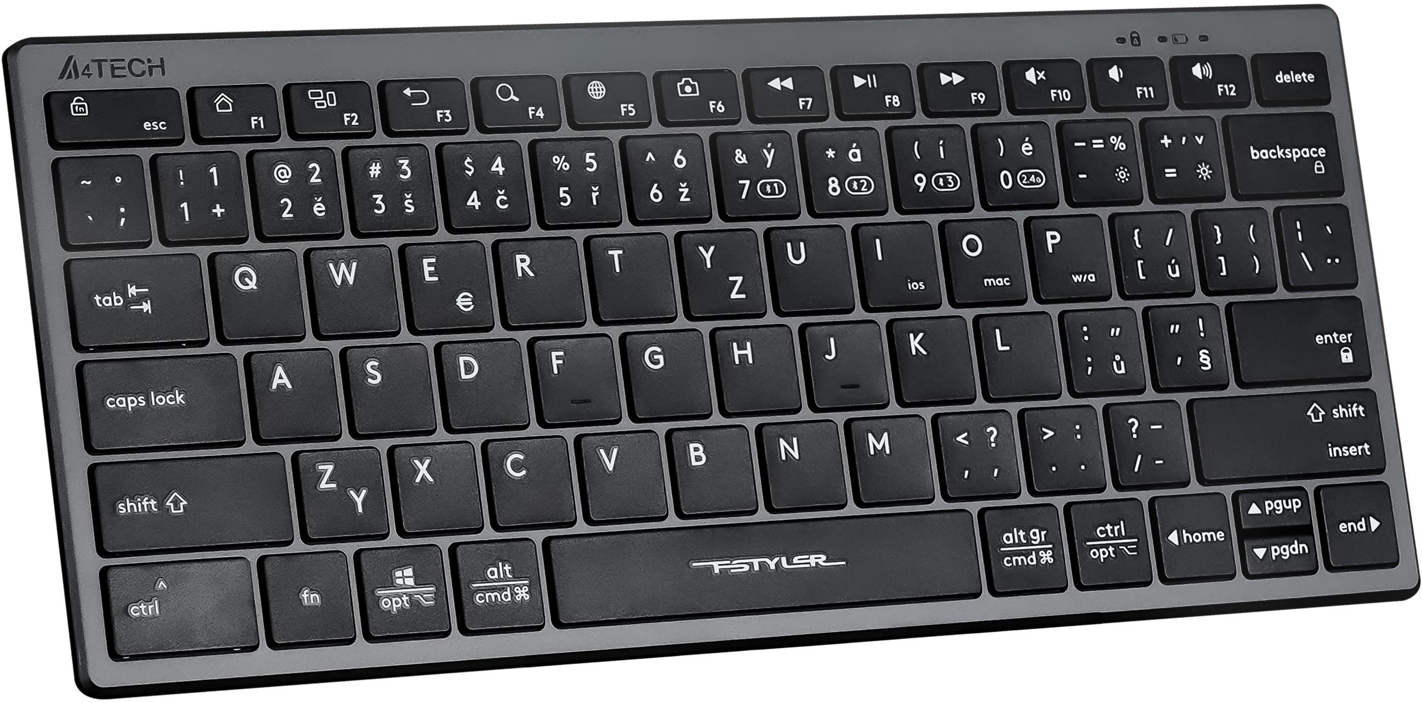 Keyboard A4tech FBX51C grey - CZ ...