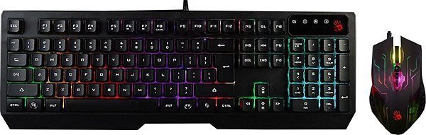 Keyboard and Mouse Set A4tech Bloody Q1300 CZ Screen
