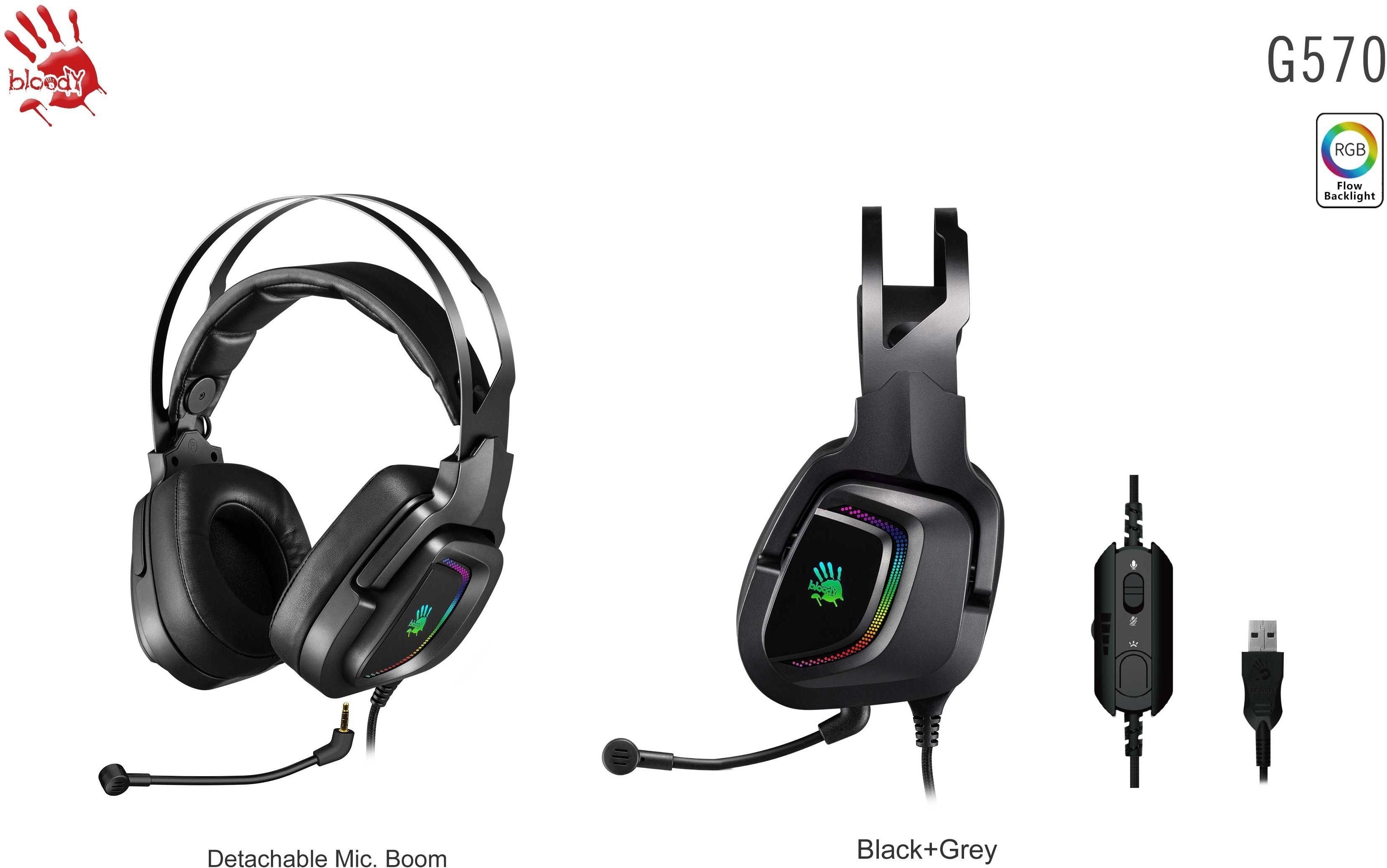 Gaming Headphones A4tech Bloody G570 7.1 Virtual Lateral view