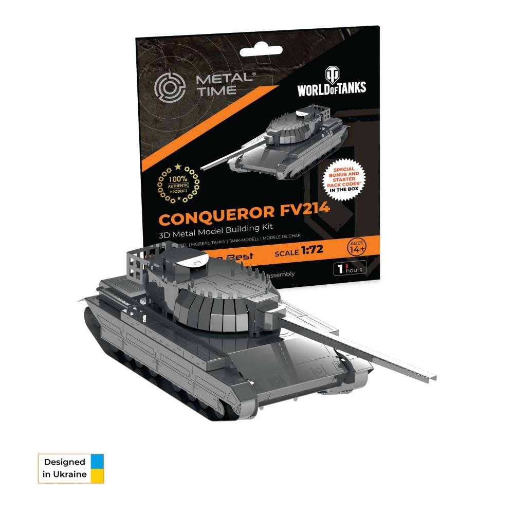 Building Set Metal Time Luxury steel tank kit Conqueror FV214 ...