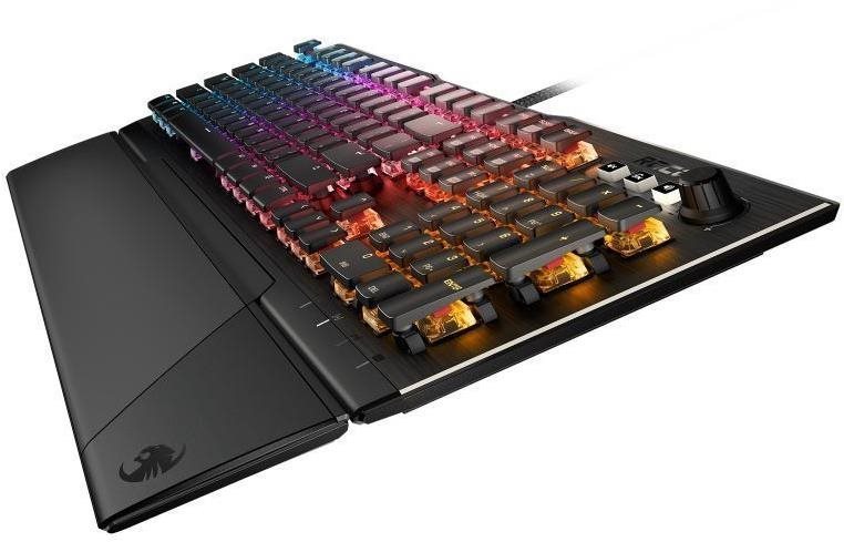 Gaming Keyboard ROCCAT Vulcan 121 AIMO Red Titan Linear RGB - US Lateral view
