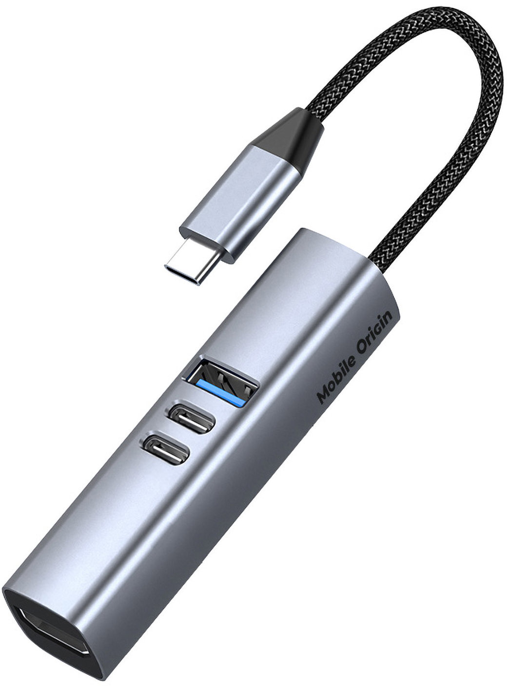 USB Hub Mobile Origin 7in1 MultiHub HB2 - 3x USB-C, USB-A, HDMI, TF/SD Cards, USB-C Cable ...