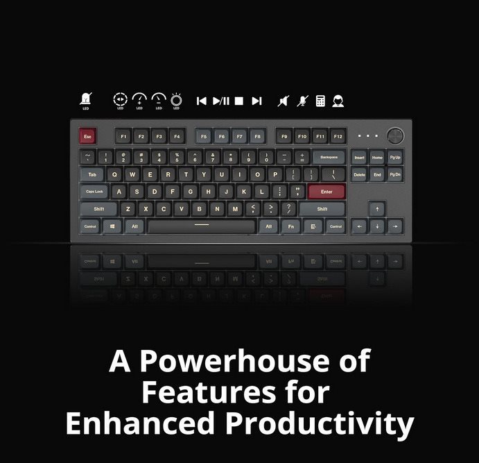 Gaming Keyboard Mkey TKL Darkness Brown - US ...