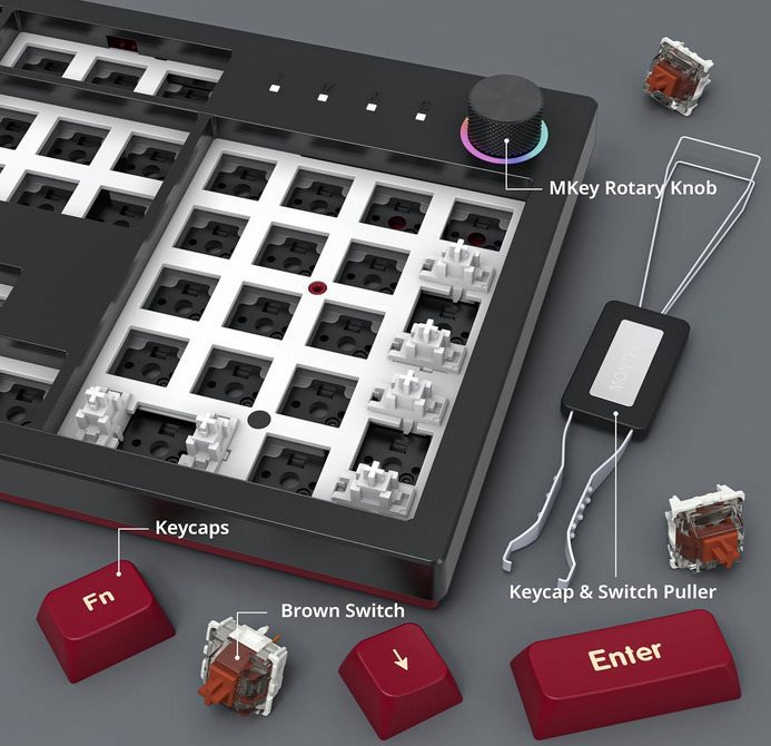 Gaming Keyboard Mkey Darkness Brown US ...