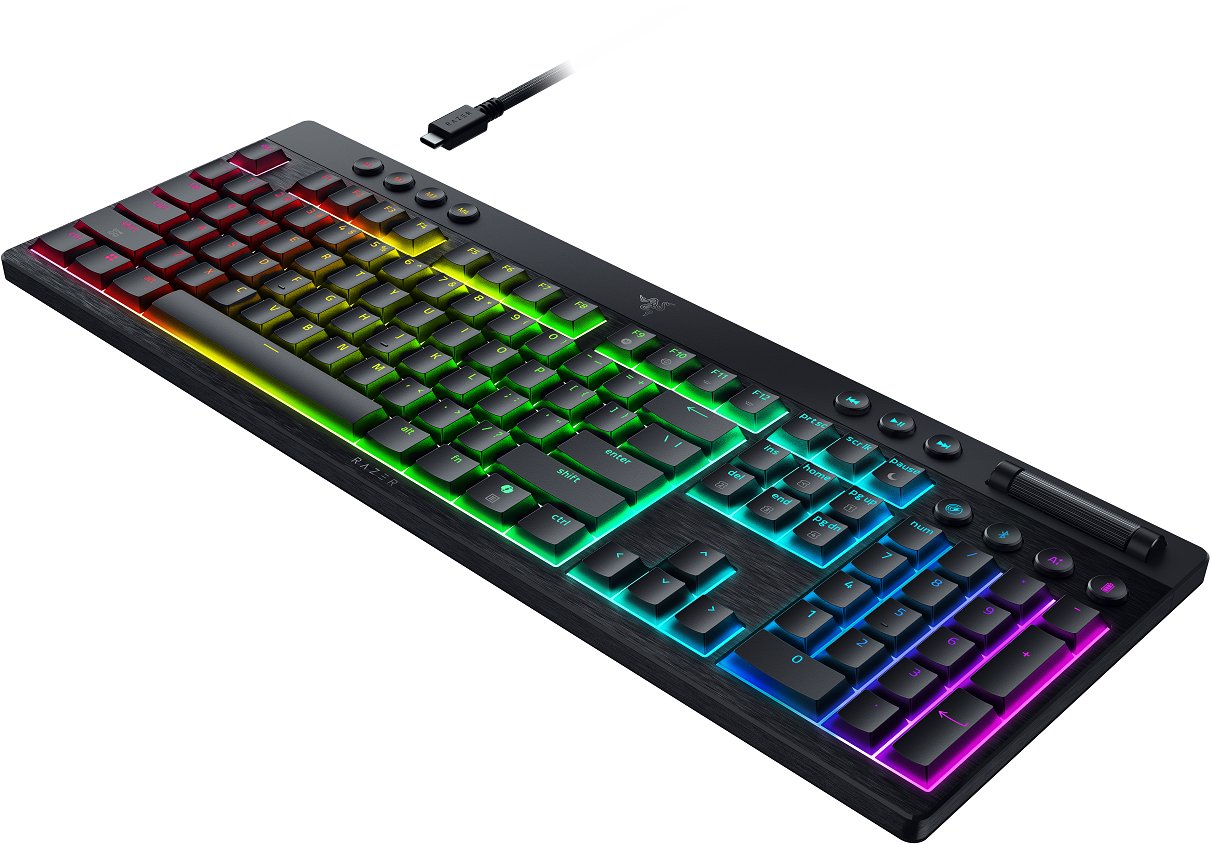 Gaming Keyboard Razer BlackWidow V4 Low-profile HyperSpeed (Orange Switch) - US ...