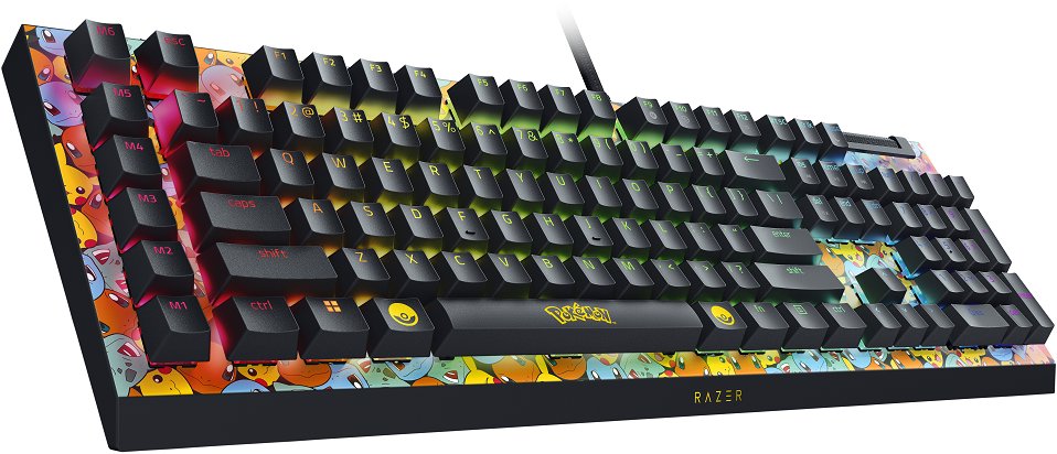 Gaming Keyboard Razer Pokémon Kanto Starters Ed. BLACKWIDOW V4 X (Green Switch) ...