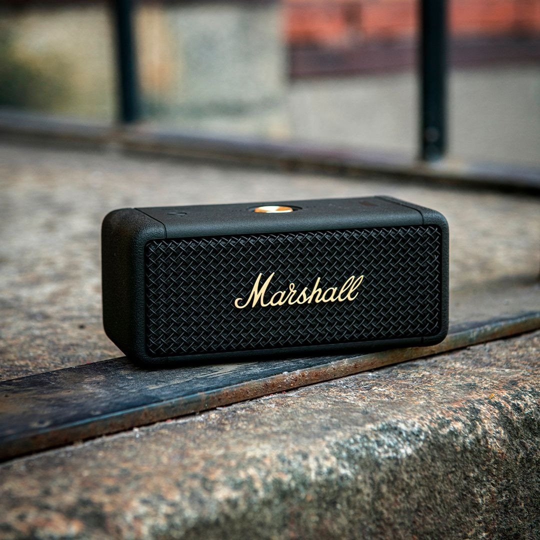 Bluetooth Speaker Marshall Emberton BT, Black & Brass Lifestyle