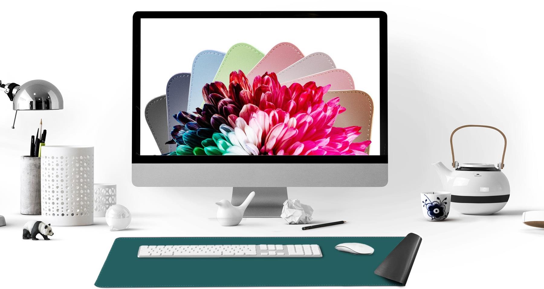 Mouse Pad MOSH Dual sided table mat black / dark green M ...