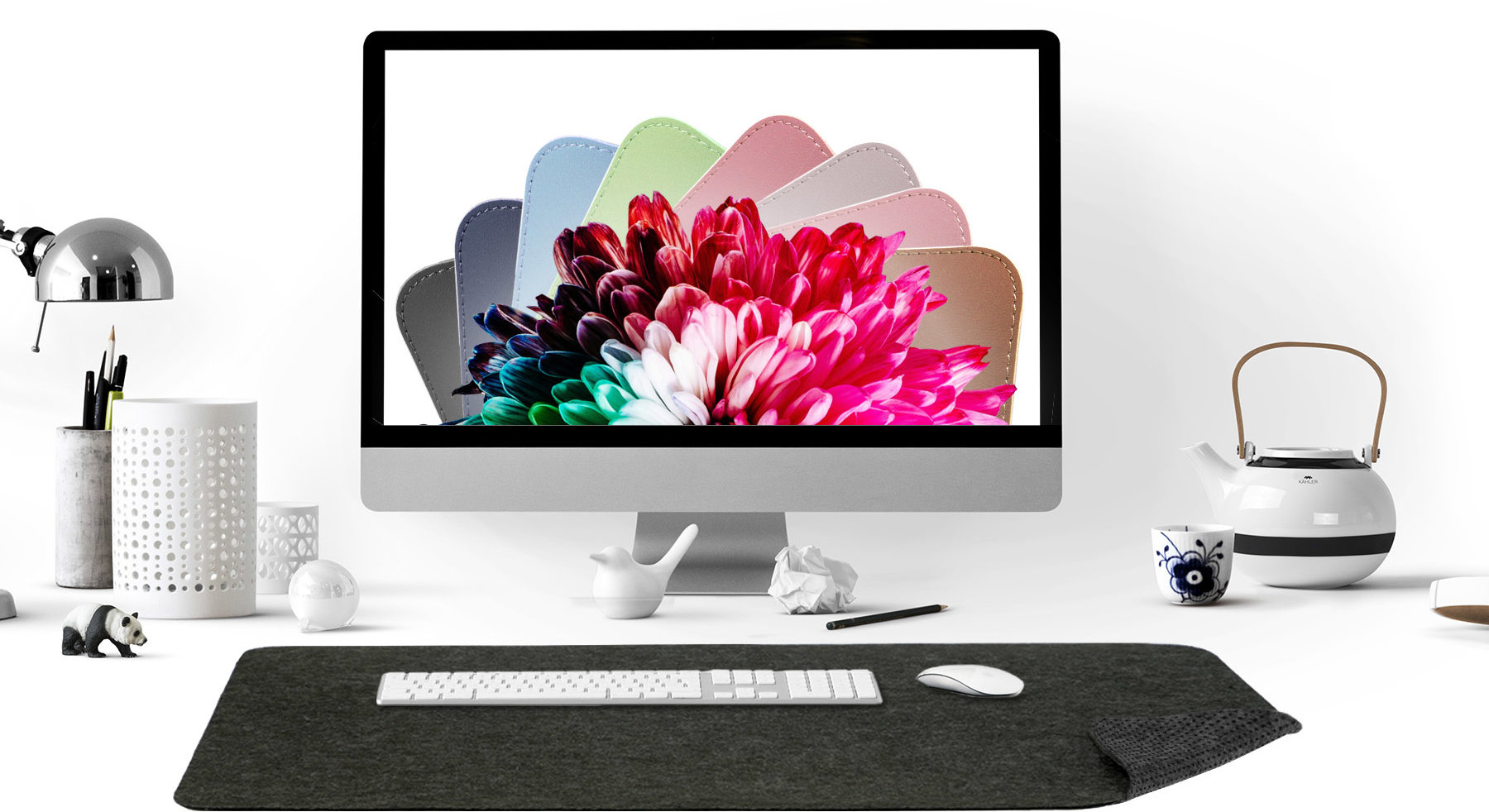 Mouse Pad MOSH Table mat, felt, black, 90 x 45 cm ...