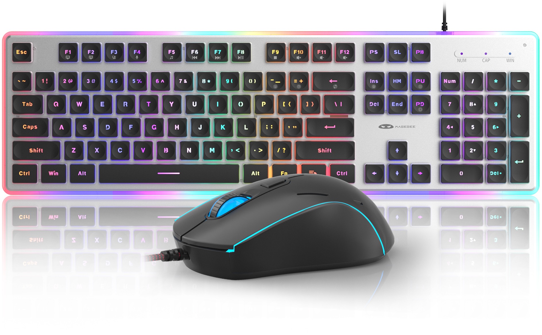 Keyboard and Mouse Set MageGee GK970-B Keyboard&Mouse Combo - US ...
