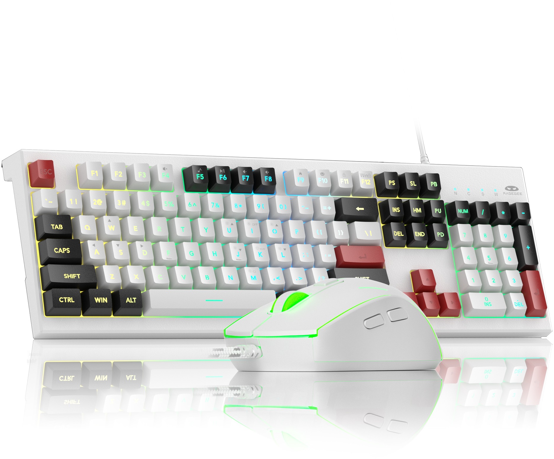 Keyboard and Mouse Set MageGee K2-RC Keyboard&Mouse Combo - US ...