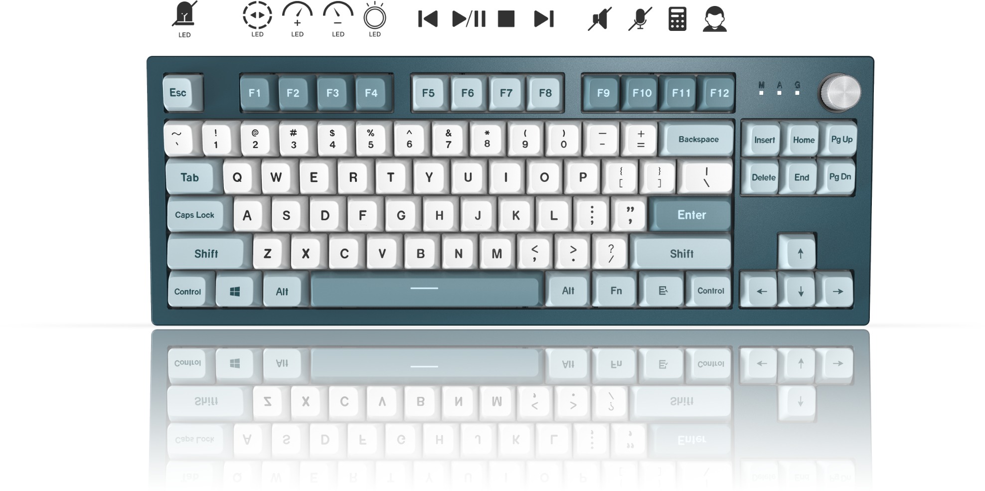 Gaming Keyboard Montech Mkey TKL Freedom Yellow - US ...