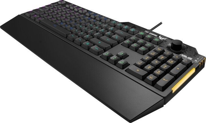 Herná klávesnica Asus TUF Gaming K1 – CZ/SK Bočný pohľad