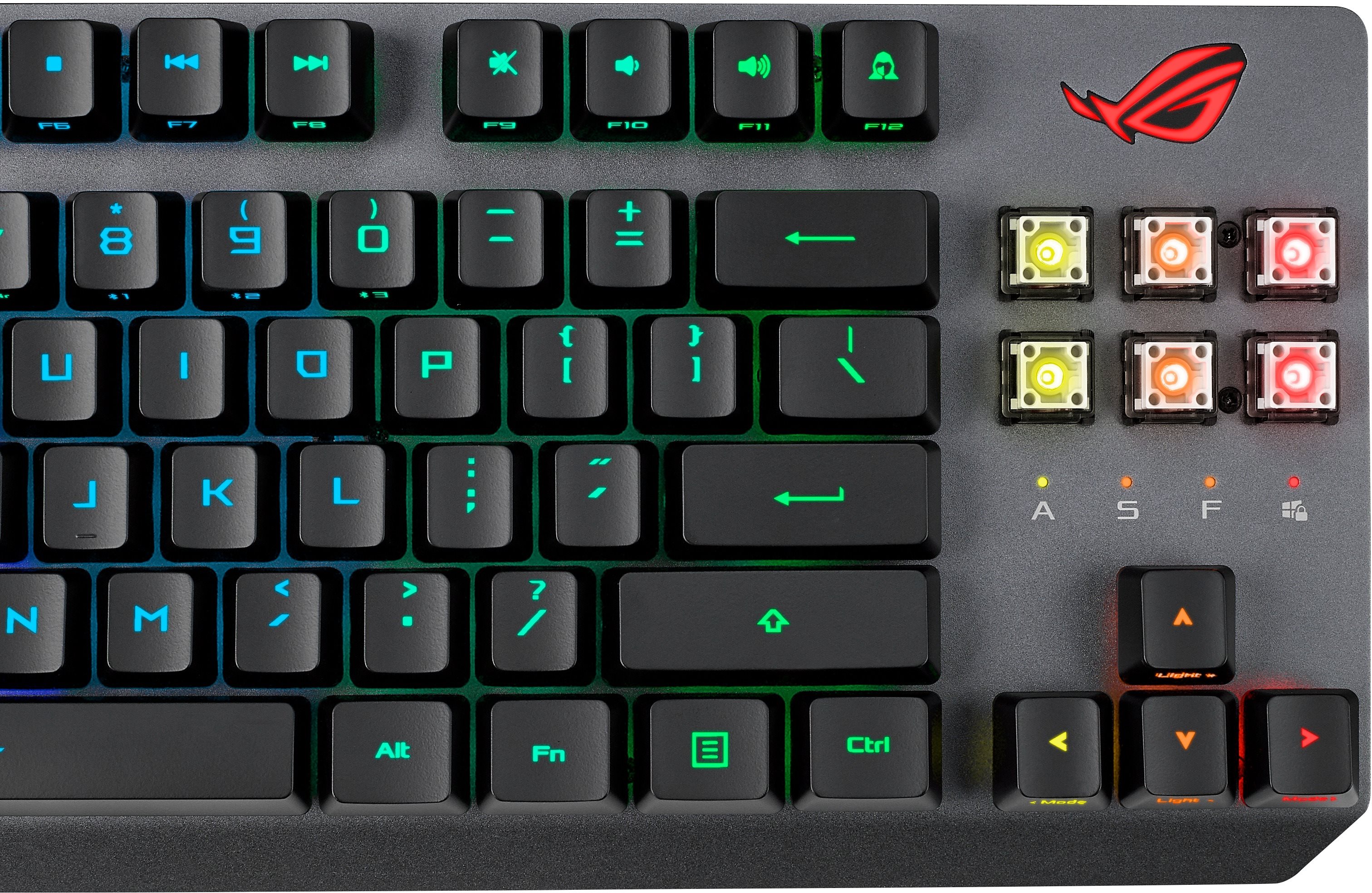 Gaming-Tastatur ASUS ROG STRIX SCOPE RX TKL WIRELESS DELUXE (ROG RX RED / PBT) - US ...