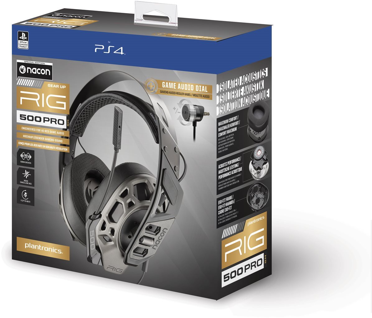 Gaming Headphones NACON RIG 500 PRO PS4 (Limited Edition) Packaging/box