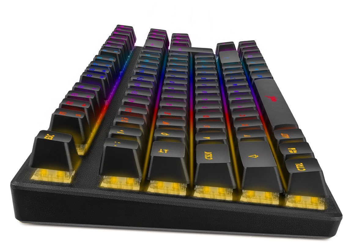 Gaming Keyboard Niceboy ORYX K300X - CZ Lateral view