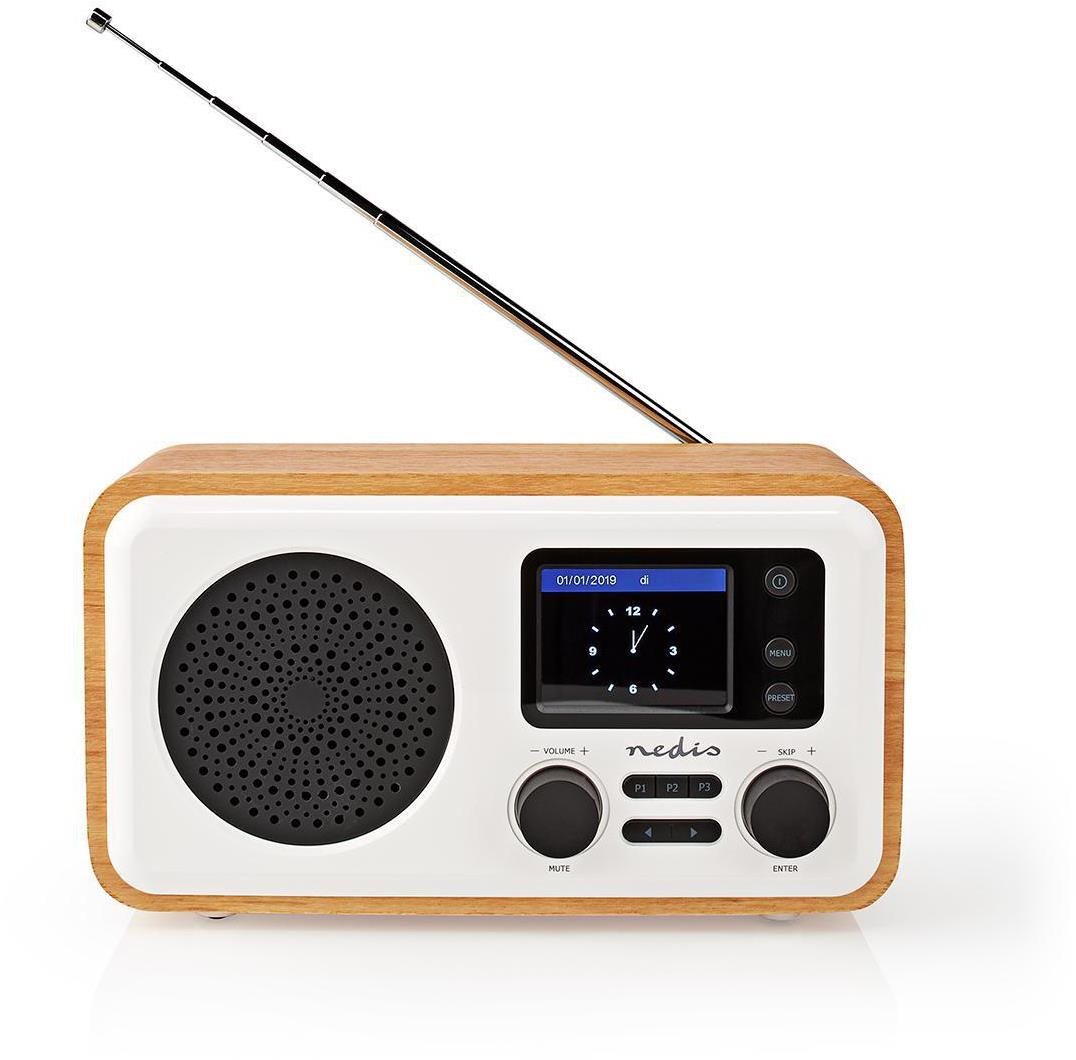 Radio NEDIS RDIN2000WT White Screen
