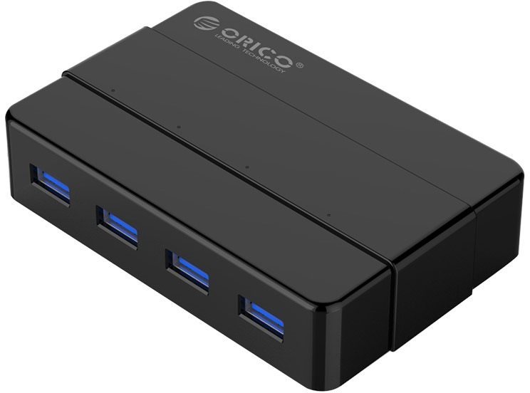USB Hub ORICO H4928-U3-V1-EU-BK-BP Oldalnézet