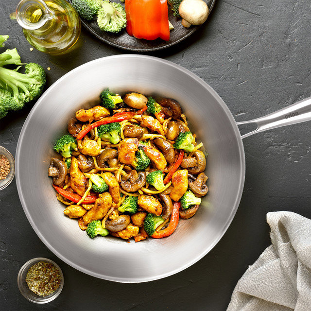 Wok Pan ORION Wok Pan STEELA Diameter 30cm ...