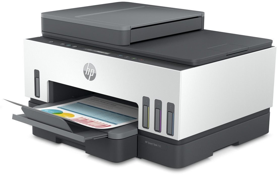 Inkjet Printer HP Smart Tank Wireless 750 All-in- One Lateral view