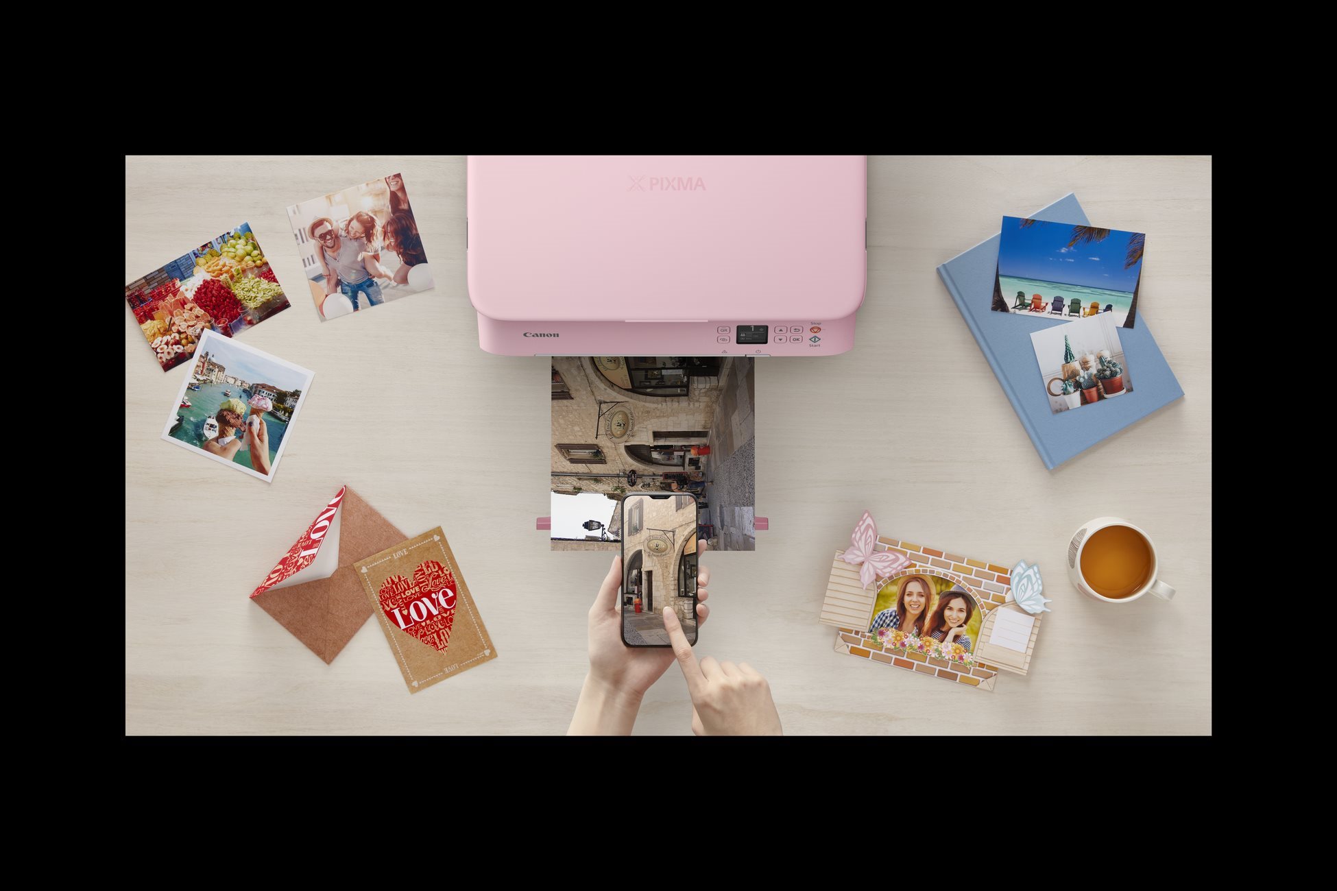 Inkjet Printer Canon PIXMA TS5352 pink Lifestyle