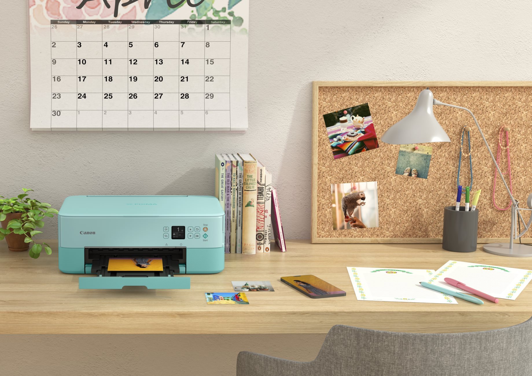 Inkjet Printer Canon PIXMA TS5353 turquoise Lifestyle