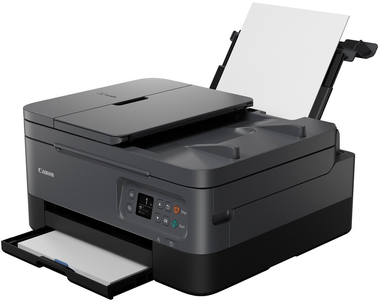 Tintenstrahldrucker Canon PIXMA TS7450 schwarz Seitlicher Anblick
