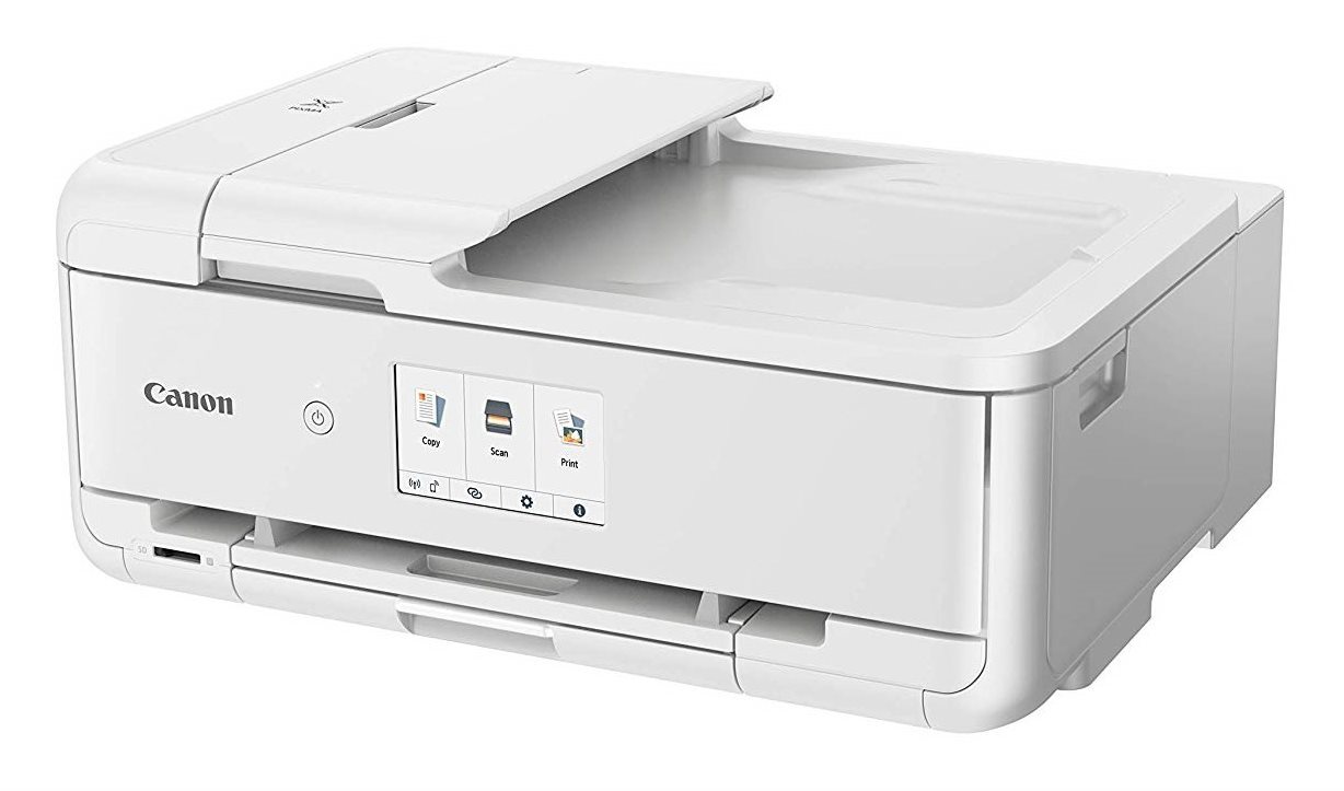 Inkjet Printer Canon PIXMA TS9551C white Lateral view