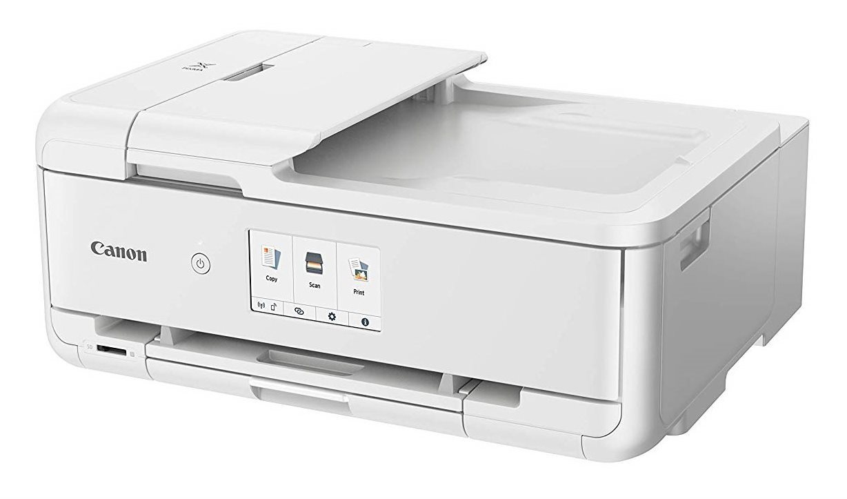 Inkjet Printer Canon PIXMA TS9551Ca white Lateral view