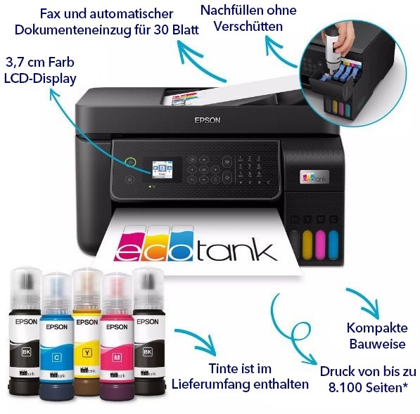 Tintenstrahldrucker Epson EcoTank L5310 ...