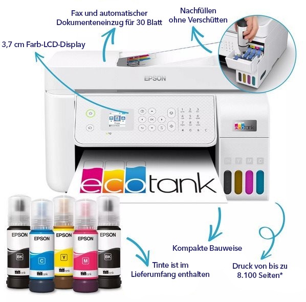 Tintenstrahldrucker Epson EcoTank L5316 ...