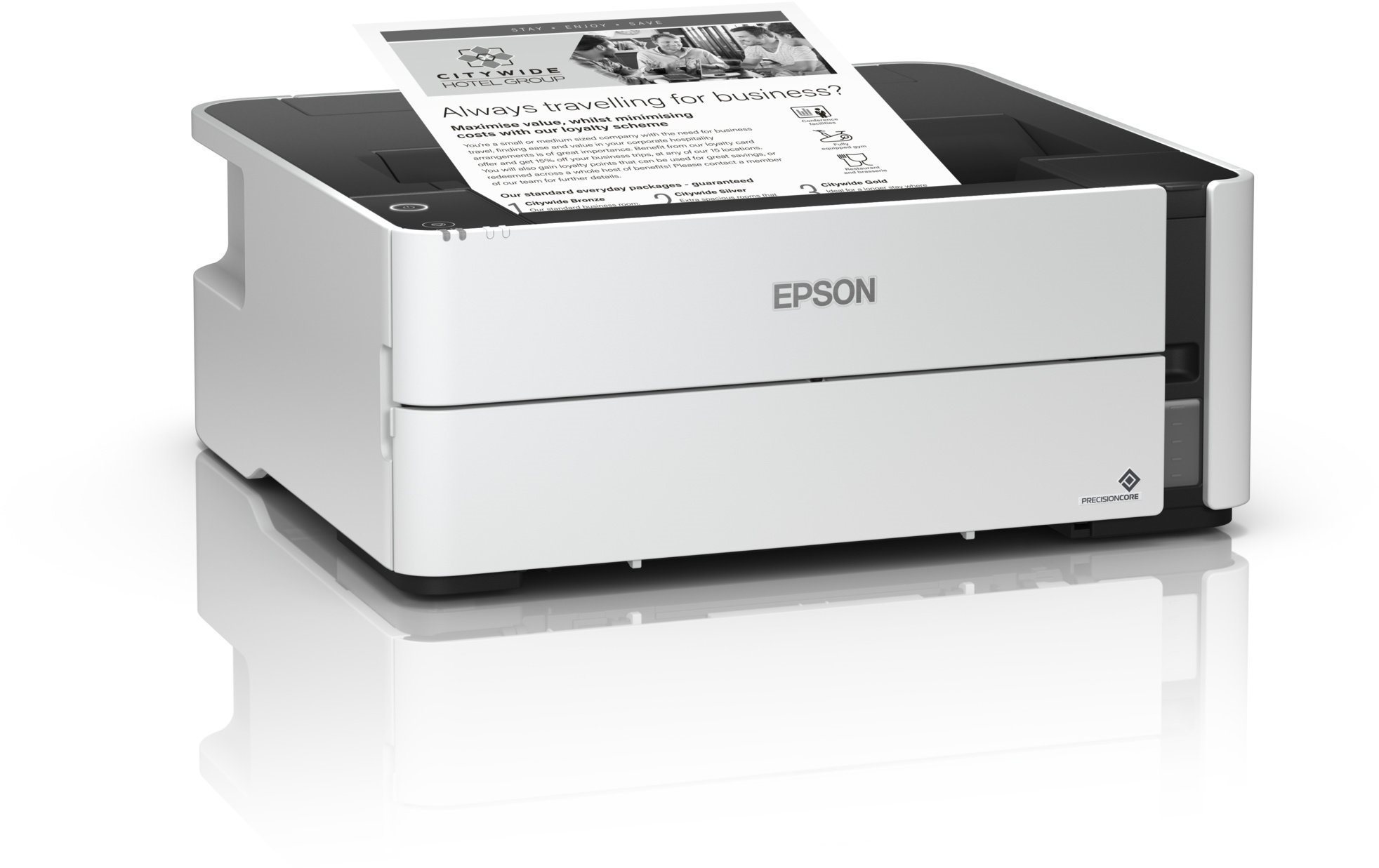 Tintenstrahldrucker Epson EcoTank M1140 Seitlicher Anblick