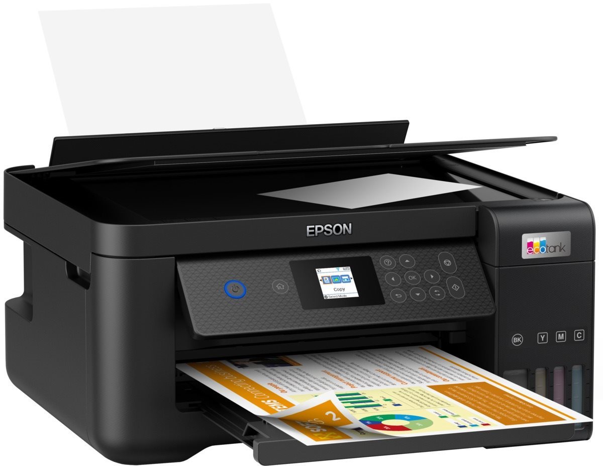 Tintenstrahldrucker Epson EcoTank ET-2850 Seitlicher Anblick