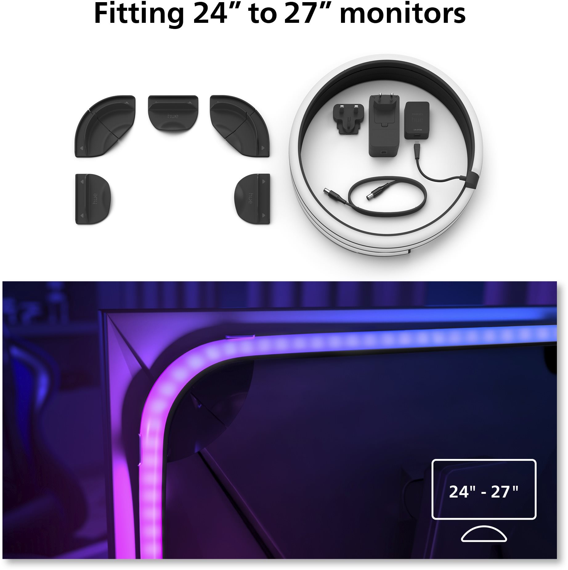 LED-Streifen Philips Hue Play Gradient PC Lightstrip 24