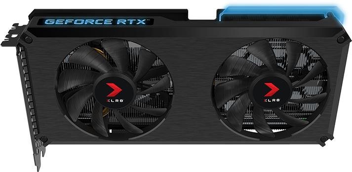 Grafická karta PNY GeForce RTX 3060 12 GB XLR8 Gaming REVEL EPIC-X RGB Dual Fan Edition Screen