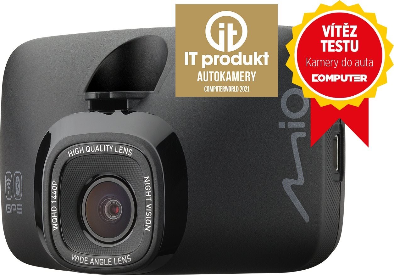 Dash Cam Mio MiVue 818 Wifi GPS Lateral view