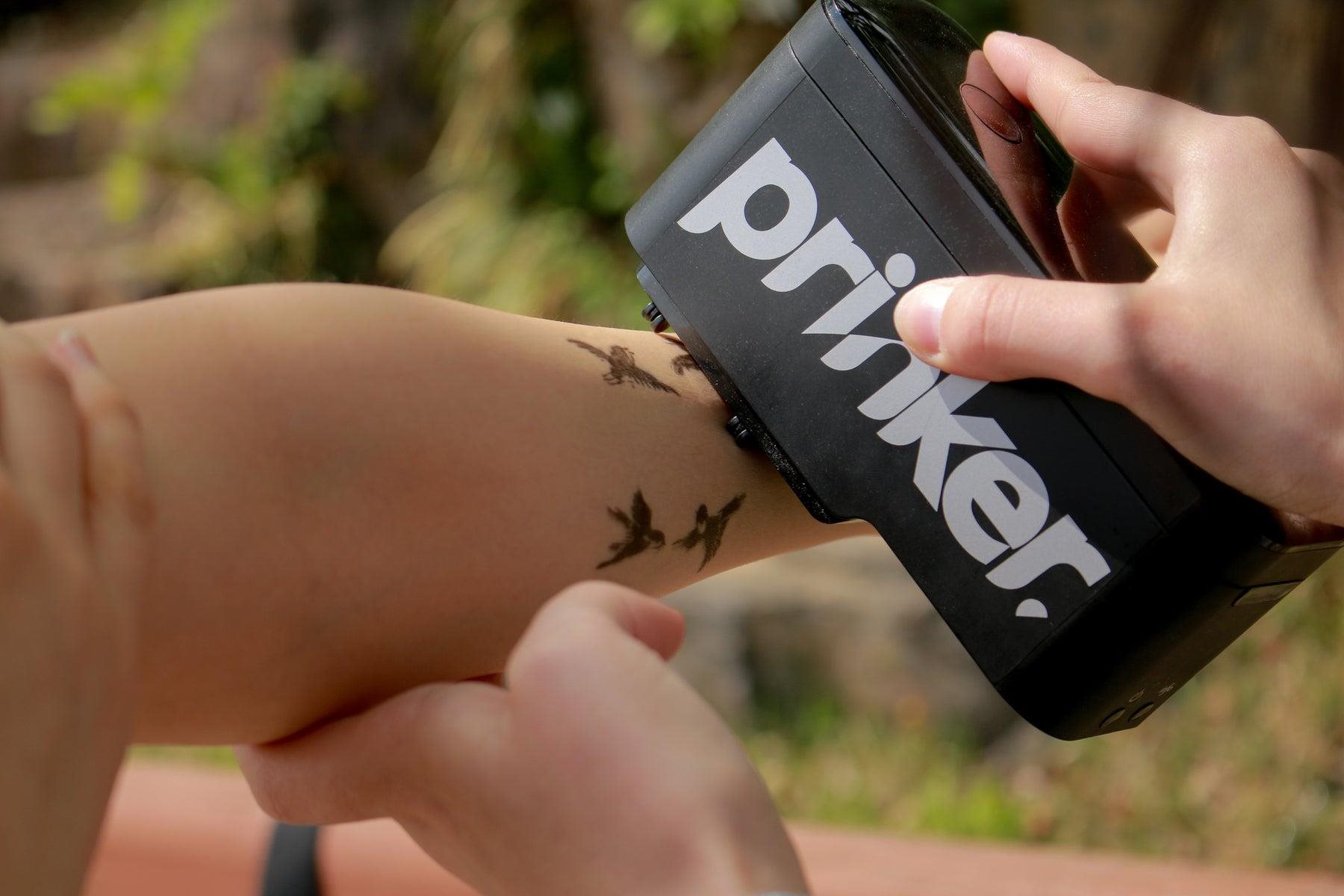 Tintasugaras nyomtató Prinker S Black Set ideiglenes tetoválásokhoz ...