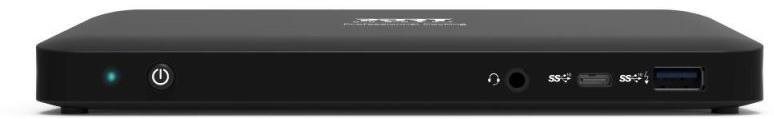 PORT CONNECT 9-in-1 USB-C docking station 3x4K, 2x Display Port, HDMI, 3x USB, USB-C, Ethernet, jack.