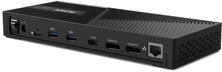 Docking Station PORT CONNECT universal docking station, 3x 4K USB-C + USB A, black ...