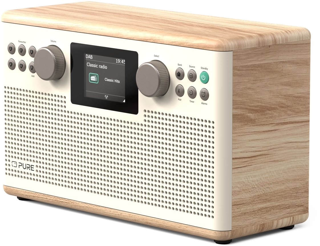 Radio PURE Classic H6 white/oak ...