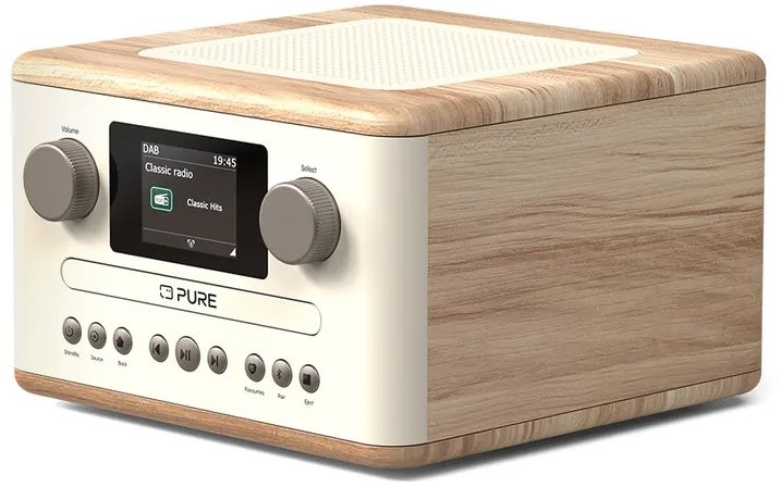 Radio PURE Classic C-D4 white/oak ...