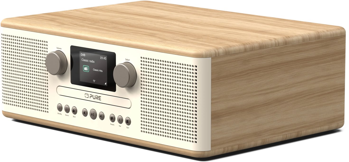 Radio PURE Classic C-D6 white/oak ...